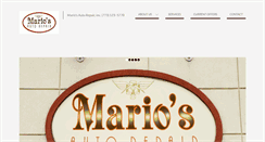 Desktop Screenshot of mariosautorepair.com