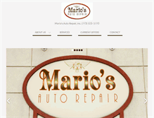 Tablet Screenshot of mariosautorepair.com